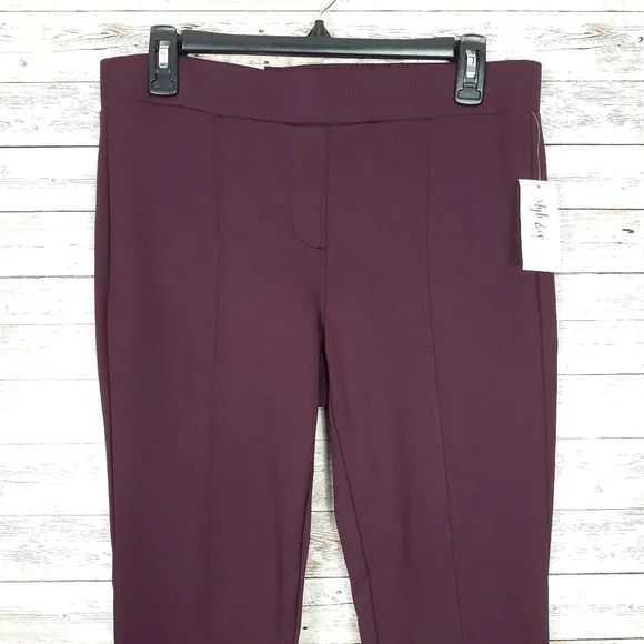 Style & Co Legging PL Mid Rise Cranberry 433 - Picture 2 of 6